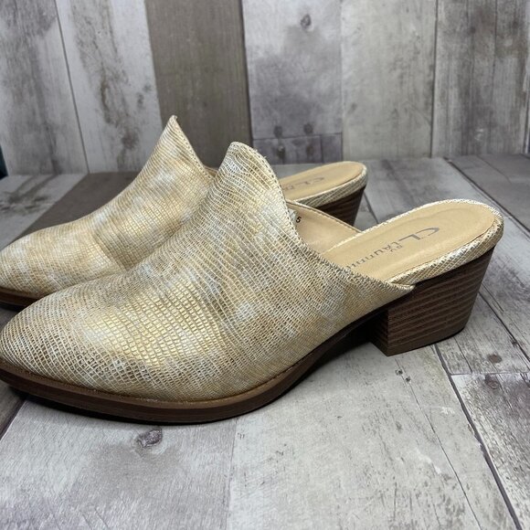 CL by Laundry Catherin Lizard Print Mules Size 8 - Picture 6 of 9
